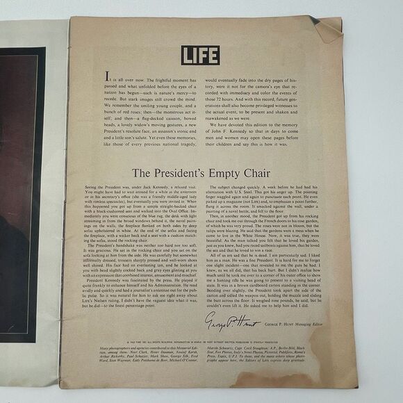 John F. Kennedy Life Magazine Memorial Edition President History Book Paperback - Picture 6 of 15